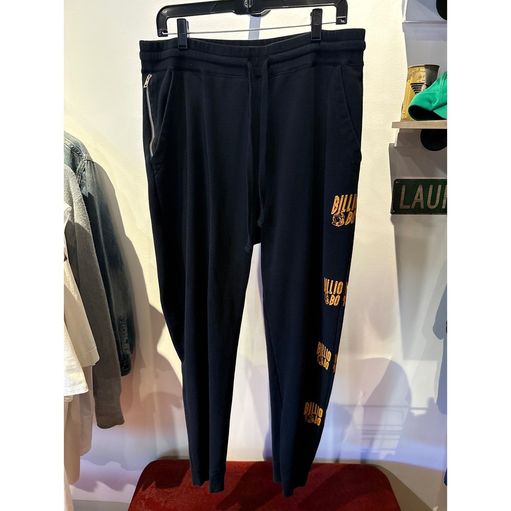 Billionaire Boys Club Mens Black Stacked Logo Graphic Jogger Sweatpants Small